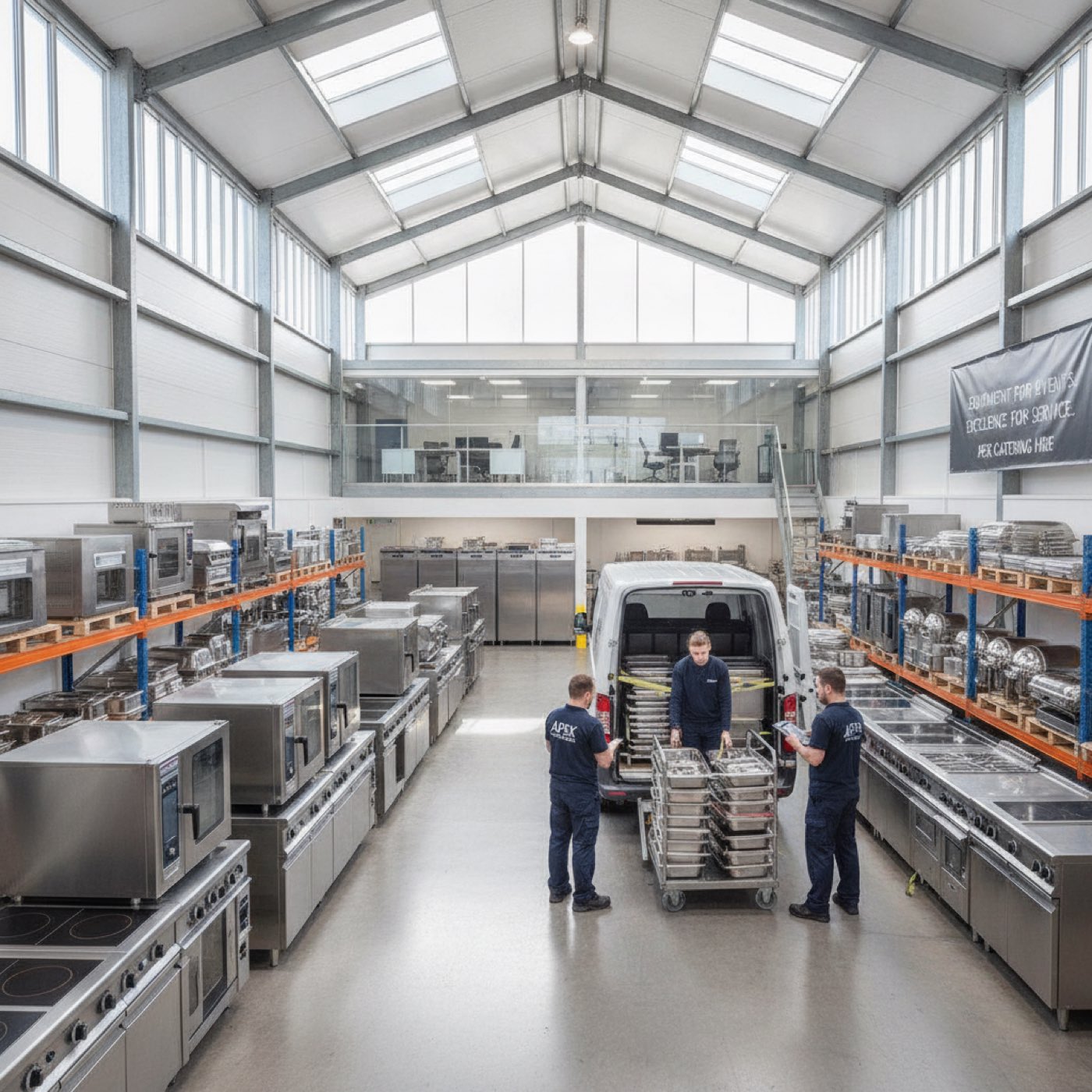 UK catering equipment hire, commercial kitchenware and appliances ready for events